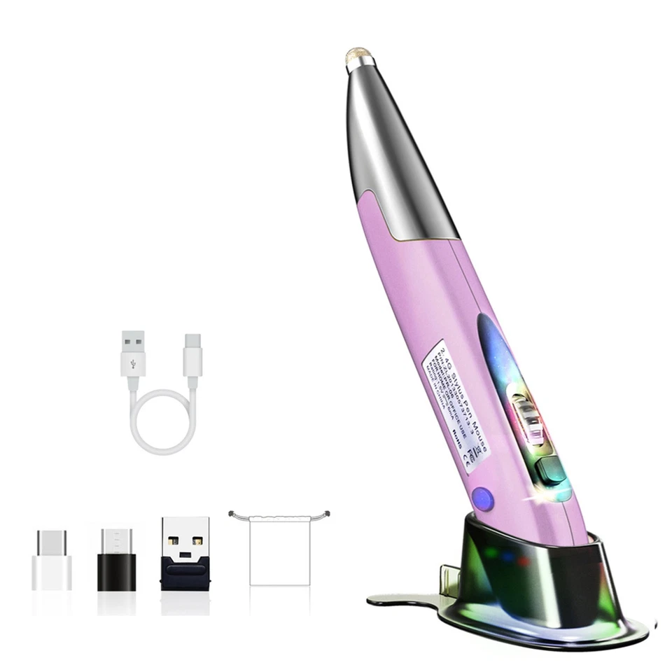 2.4GHz Optical Pen Mouse Left & Right Hands Rechargeable Wireless Optical Pocket - Image 4 of 4