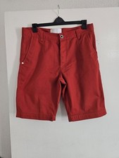 Humor Men's Shorts Size L  Orange Smart Chino Shorts Regular Fit