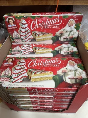 Little Debbie Christmas Tree Cakes, 4 Boxes,20 Vanilla Snack Cakes Free Shipping