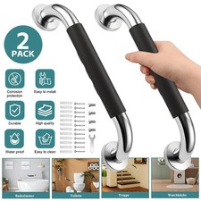 Shower Safety Handle Hand Rail Stainless Steel Non-Slip Wall Mounted for Elderly