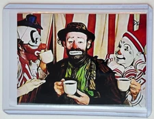 Weary Willie Limited Edition Artist Signed "Emmett Kelly" Trading Card 2/10