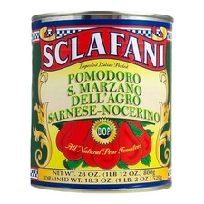 Sclafani San Marzano Tomatoes DOP 28 Oz 3 Pack Imported From Italy Certified