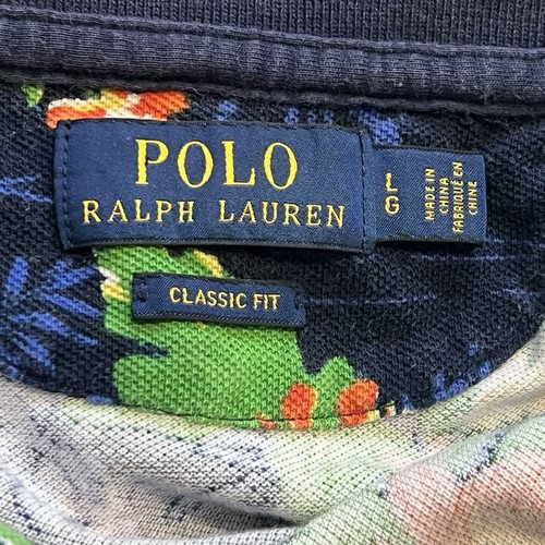 Polo Ralph Lauren Hawaiian Polo Shirt Mens Large Blue Aloha Floral Colorful - Picture 3 of 7