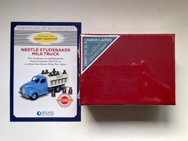 Camion Pick-Up Dinky Toys 25P - Studebaker - Jaune Et Rouge - Fabriqué En France - RARE (60+ Ans)