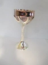 TREE OF LIFE JUDAICA KIDDUSH CUP GOBLET COPPER 6.5" SANDRA KRAVITZ SIGNED USED