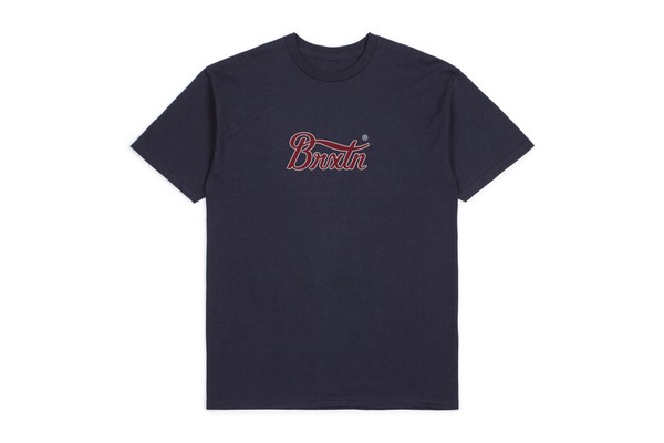 Brixton Stith Iv Standard T-SHIRT Neu Washed Navy Gr: M Brixton Supply-image