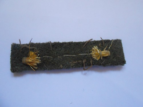 ww1 cloth wound stripe Gold braid on khaki award for one wound A - Picture 2 of 3