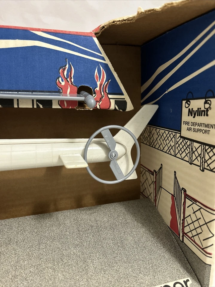 Vintage NYLINT Metal Muscle Rescue Chopper MIB Boxed Korea - Image 4 of 4