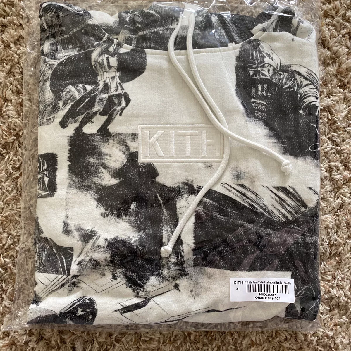 Kith For Star Wars™ Darth Vader™ Illustration Hoodie KHM031047-102 Size XL
