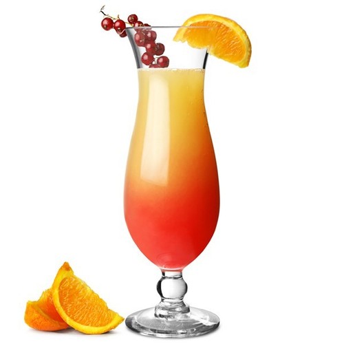 Case of 10 Polycarbonate Hurricane Cocktail Glasses 390ml - from drinkstuff