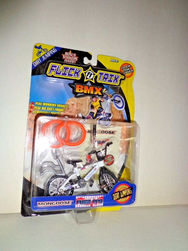 Flick Trix 2001 bmx Mongoose Fuzz Pro грязь прыжки как новый на картонке, новый в упаковке, новый на картонке - Изображение 2 из 4