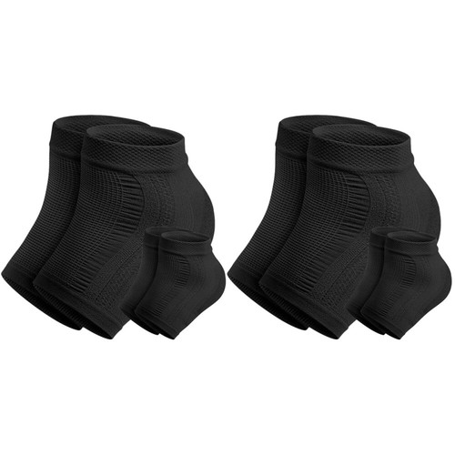 Set of 2 Foot Soak for Dry Cracked Feet Heel Sock Protector Gel Sleeves