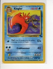 KINGLER FOSSIL SET POKEMON CARD 38/62 NM/M