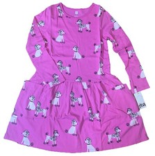 Tea Collection Pocket Dress Sz 10 NWT New NOS Pink Poodle Promenade