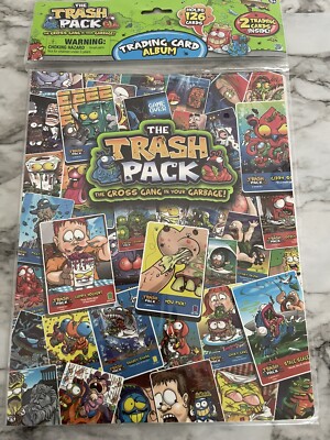The Trash Pack. Trading Card Album. Holds 126 cards + 2 trading cards inside New
