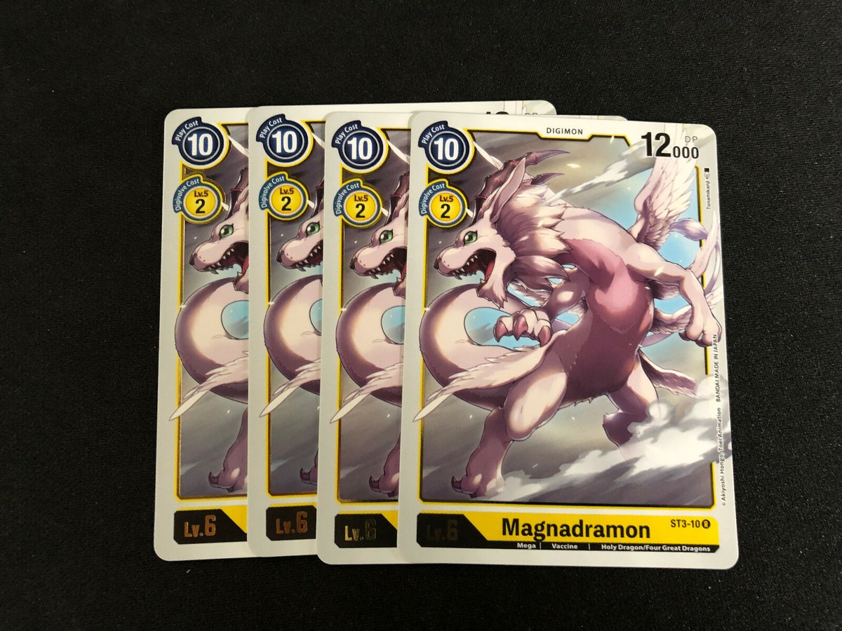 Digimon TCG - Rare - Magnadramon - ST3-10R - Yellow Card Playset! | eBay