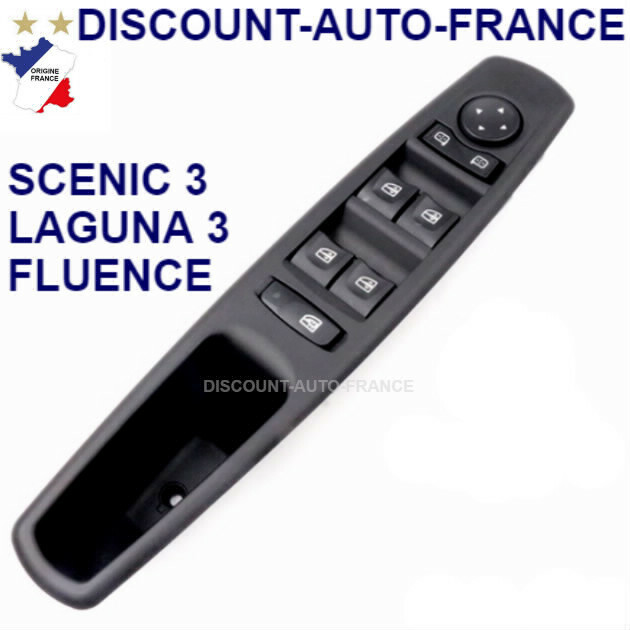 Bouton Lève-vitre Pour Renault Laguna 3 Et Clio 3 - Commutation 1 Bouton - Pièce De Rechange Générique