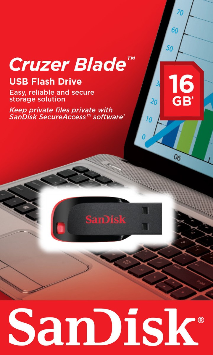 (未使用･未開封品)　SanDisk Cruzer Blade ｷｬｯﾌﾟﾚｽUSBﾌﾗｯｼｭﾒﾓﾘ SDCZ50-016G-B35 og8985z SanDisk 送料無料 サンディスク Cruzer Blade 16G キャップレス
