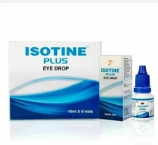  Isotine Plus Eye Drop Pure Herbal and 100%Genuine Eye Drops - (10ml)(Pack of 6)