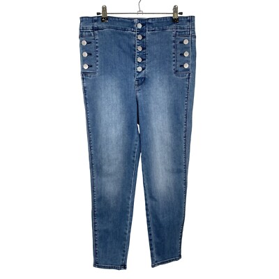 J Brand Natasha Sky High Crop Skinny Jeans, 31