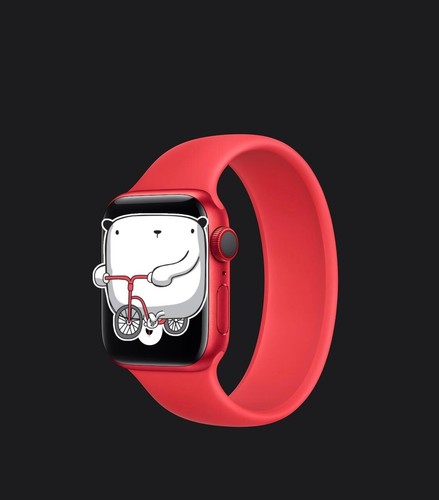 Cinturino per Apple watch Solo Loop in Gomma Colore ROSSO 2020 NEW(42-44  MM) | eBay
