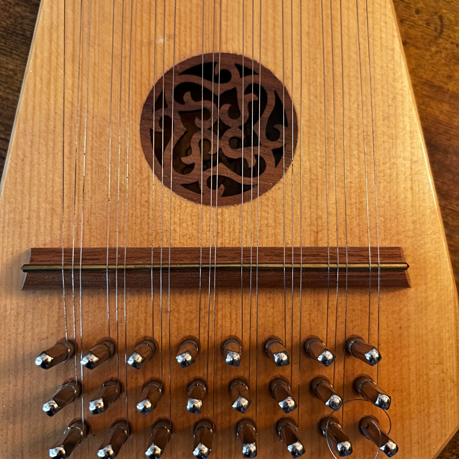 Triangular Bowed Psaltery Bow not included Nearperfect condition