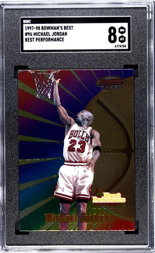1997-98 Michael Jordan Bowman's Best Performance Card #96 SGC 8