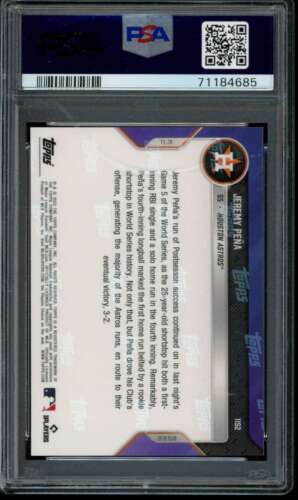 2022 Topps Now #1152 Jeremy Pena PSA 10 Gem Mint RC Rookie Card 71184685 - Picture 2 of 2