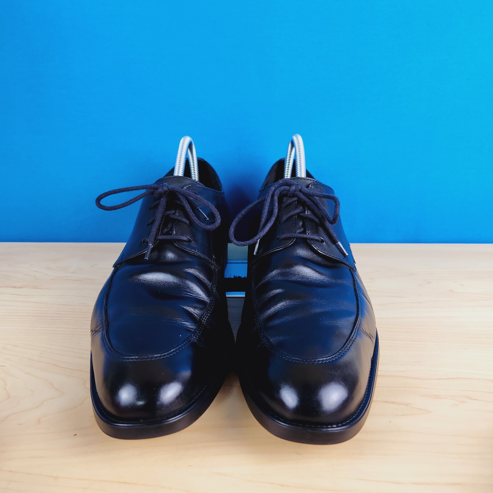 SAOLA Scarpe eleganti Mephisto Air Jet da uomo taglia 11 Derby in pelle nera punta grembiule