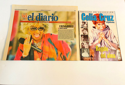 Celia Cruz Salsa Legend Newspaper El Diario La Prensa & Magazine New York Cuba