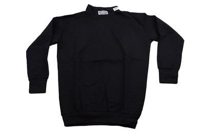 RJS SFI 3.3 FR RACING ARMOR UNDERWEAR ARAMID NOMEX SHIRT TOP BLACK MEDIUM
