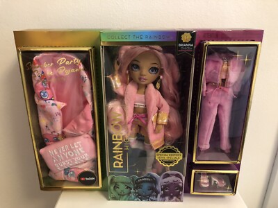 Rainbow High Slumber Party Fiesta Pijama Brianna Dulce  SPECIAL EDITION Rosa