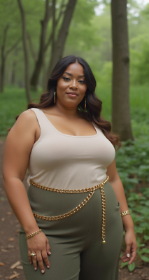 #ad Women Gold Metal Chain Link Fashion Sexy Hot Belt Side Strand Adjustable XL XXL $28.75