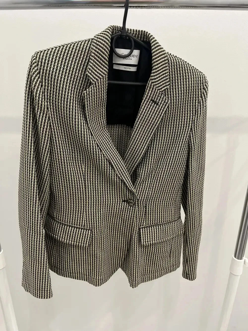 SAINT LAURENT (YSL) Giacca blazer Yves Saint Laurent Rive Gauche di Tom Ford schiena aperta taglia FR38