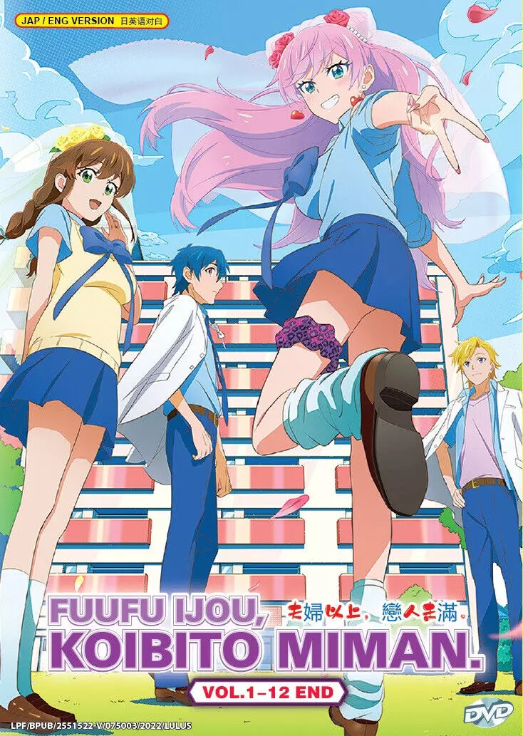 DVD ENGLISH DUBBED Fuufu Ijou, Koibito Miman (Vol.1-12End) All Region Free  Ship