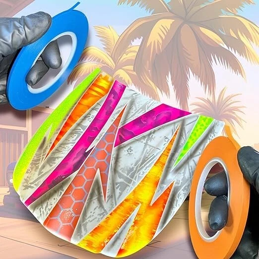 Cinta adhesiva de vinilo LiME LiNE para rayas - Paquete combinado [1/4" 1/8" 1/16"] Foto 2 de 4