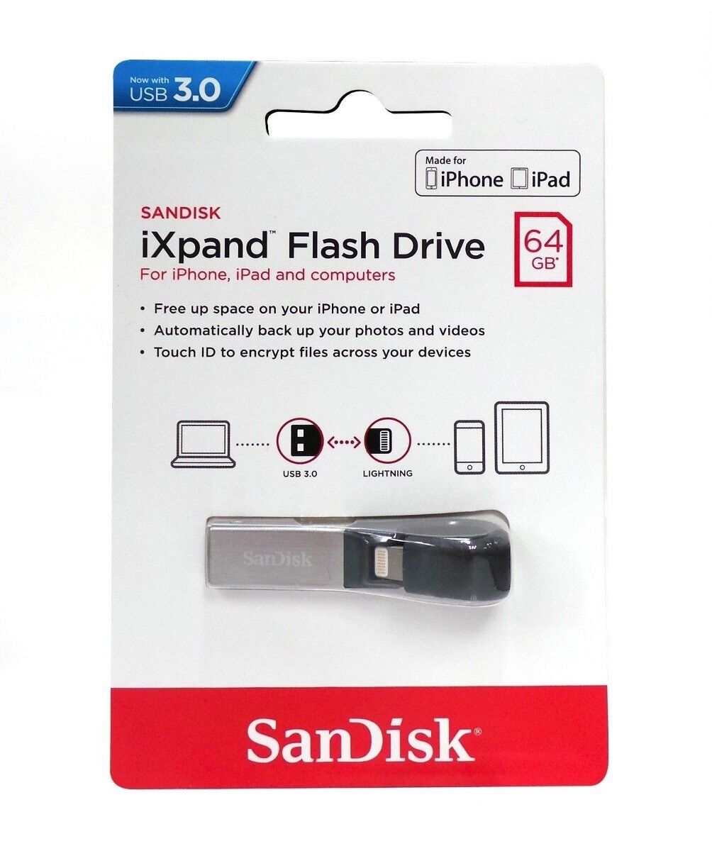 Pen Drive Sandisk Ixpand Lightning iPhone/iPad - 32 GB