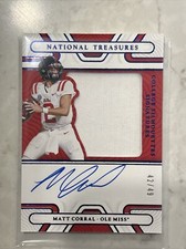 2022 PANINI National Treasures Rookie Patch Auto Blue Matt Corral 23/49