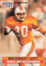 Mark Robinson #675 1991 Pro Set Tampa Bay Buccaneers