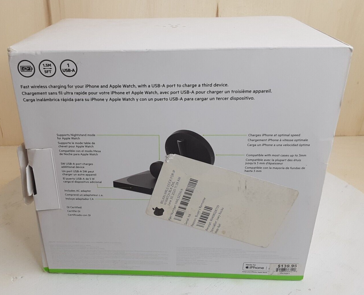 Belkin Boost up Wireless Charging Dock for iPhone Apple Watch