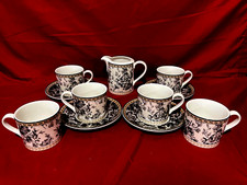 Royal Doulton Studio Provence Doir Lot Of 6 Cups & 4 Saucers & 1 Creamer