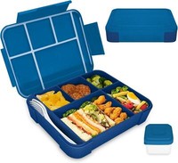 Brotdose Kinder Bento Box Lunchbox 1300Ml Auslaufsicher Marineblau