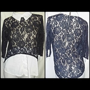 shirt dress with jumper attached