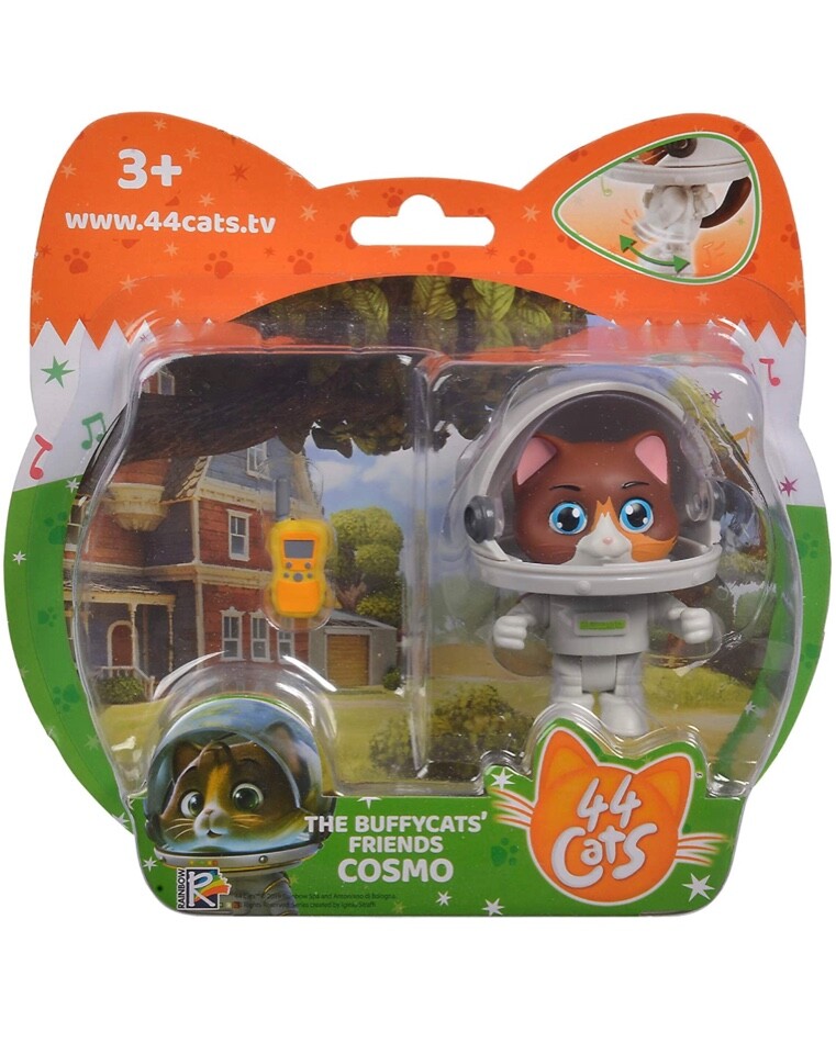 Smoby - 44 Gatti Veicoli dei Buffycats, 7600180201, +3 Anni, con Personaggio 8Cm Incluso, 3 Varianti
