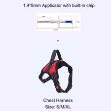 1x Smart Microchip Transponder Applicator with Harness for Dog Cat Pet Supplies