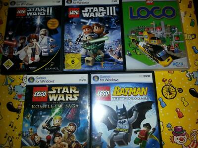 5er Pack LEGO Star Wars III clone Wars,II,komplette Saga,Batman,Loco PC#LB365JJ