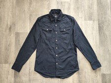 G-Star Raw Long Sleeve Slim Fit Black Men Jeans Shirt Size S