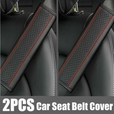 2Pcs Car Safety Seat Belt Shoulder Pads Cover Velvet Cushion Harness Comfortable