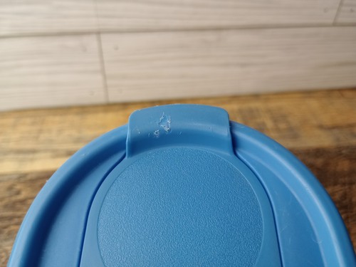 Tupperware Contenitore Vintage 1-1191 con Coperchio Blu 2 Tazze 500 ML - Foto 4 di 13