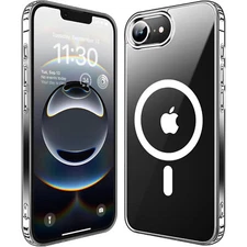 For iPhone 16e MagSafe Case Clear Shockproof Bumper Heavy Duty Protective Cover